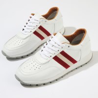 포크슈즈 소가죽 여성 스니커즈 운동화 슬립온 3cm 2col_(2398255)