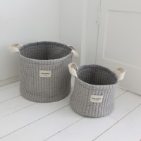 다용도 패브릭 바스켓_그레이