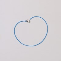 blue_bright_neck 심플 블루 비즈목걸이