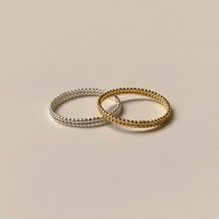2mm 기본 얇은링 레이어링 볼컷팅 심플링 925 반지