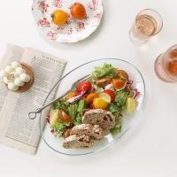 글라스 오발 플레이트 / 파스타접시