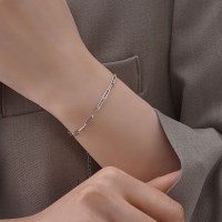 써지컬스틸 데일리 플랫 이태리 클립 체인 팔찌