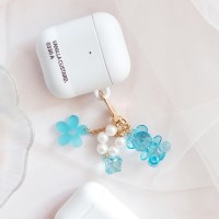 만행샵 꾸미베어 플라워 에어팟 키링 자동차 키홀더 버즈키링-YU