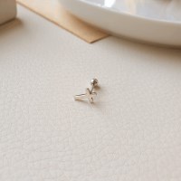 925 실버 피어싱 귀걸이 이너컨츠 트라거스 십자가