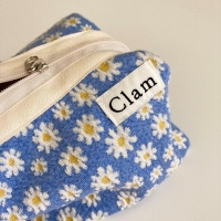 Clam round pouch _ Egg flower
