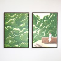 숲 그림 A3 A2 포스터 인테리어 소품 일러스트 포스터