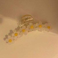 [봄밤달] 계란후라이 꽃 집게핀