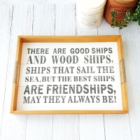 잉글리쉬 화이트 우드 트레이