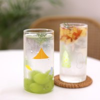 [찰리파파] 캠핑 내열유리컵 홈카페 머그잔 하이볼 370ml