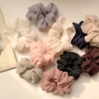 [4개 세트][12 color] 쉬폰 미니 사이즈 베이직 곱창 머리끈