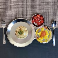 모던락 스텐 나눔 접시 식판(대) 3칸 다이어트 식판