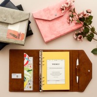 [각인가능] 아날로그 만년 6공 다이어리 세트 [속지+볼펜]