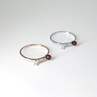 [실버] 테파 가넷 반지