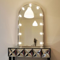 1W LED 포르테 아치형 실버 전신 조명거울