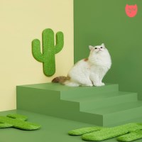 냥슬아치 고양이 스크래쳐 선인장 벽 수직 코너 로프 삼줄