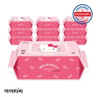 헬로키티 시그니처 캡형 물티슈(70매) 70gsmX10팩