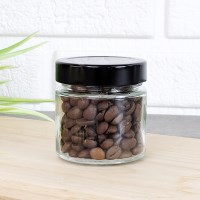유리병 일자형 딥캡 100ml 원형 미니병 유리밀폐용기