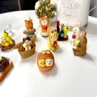 귀여운 포인트 소품 베이커리 테마 데꼴캐릭터 피규어