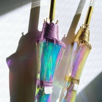 wpc우산 오로라홀로그램 투명우산PT-028,029-001