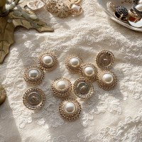 [드앙탕] 체인진주 고급단추 25mm