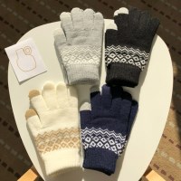 사루 여성 겨울 니트 스크린터치 장갑