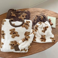 겨울 곰돌이 수면 롱 원피스  잠옷