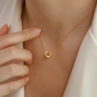 실버925 심플 데일리 써클 링 반지 팬던트 체인 은 목걸이
