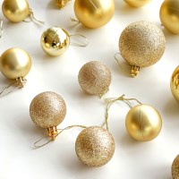 크리스마스 트리 장식 오너먼트 장식볼 골드 6cm