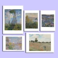 클로드 모네 인테리어 포스터 65종(A4 사이즈)