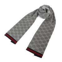 구찌 GG 울 여성머플러 투톤 그레이325806 3G206 1263
