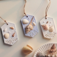 바다 조개 석고방향제 타블렛 만들기 DIY 키트
