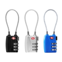 TSA 고급 케이블 안전자물쇠 - 3다이얼