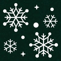 크리스마스장식 시트지 성탄절 눈꽃 윈도우 스티커 010