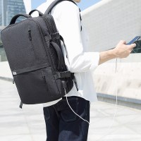 트래블 확장형 노트북 USB 충전 백팩