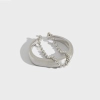 에르모사제이 R056 도톰 민자 은볼 오픈 실버 925 반지