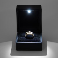 LED 쥬얼리 반지 케이스(블랙) 선물박스 반지 보관함
