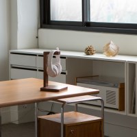 리빙숲 모스 원목 헤드셋거치대/헤드폰거치대 사각