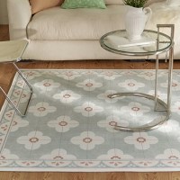 루미나 민트 타일 러그