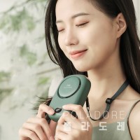 목걸이형 휴대용 충전식 플립 미니 선풍기 넥풍기
