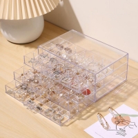 풀커버링 3단72칸 파츠보관함 네일아트 글리터 젤네일 정리함