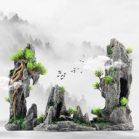 조경석 수조 장식 수석 어항 돌 은신처 수족관 꾸미기