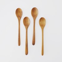 롬우드 인디아티크 나무 티스푼