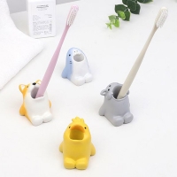 귀여운 동물 칫솔꽂이 홀더 거치대 칫솔 보관