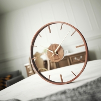 틱톡 유리나무 크로스 시계 2컬러/31900