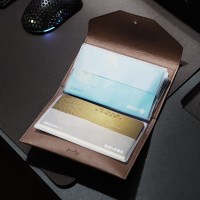 implex 가죽 통장케이스 통장지갑 뱅크북