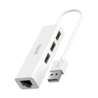 엑토 유선 랜카드 랜포트 USB 3포트 멀티허브 HUBL-01