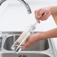 구디푸디 스텐 손잡이 병세척 솔 수세미