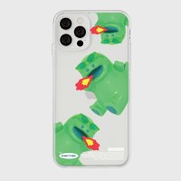 패턴 선글라스 랩터 [클리어 폰케이스]