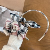 버버리 체크 곱창/머리띠/리본 머리끈 3종세트+크라프트 선물박스