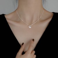 투명물속실버목걸이[실버925도금]